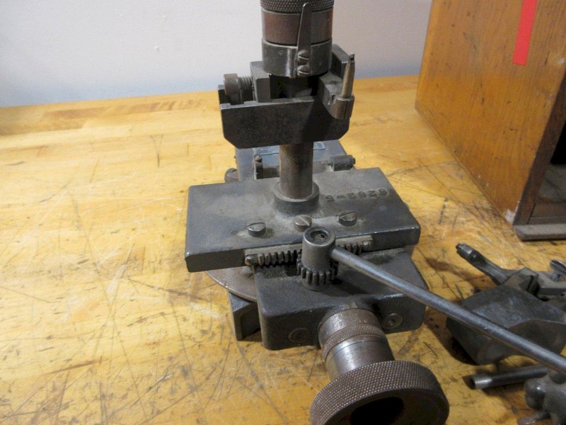 Adjustable Angle Wheel &amp; Tool Forming Manual Machine W/ Wood Case- Auction Item