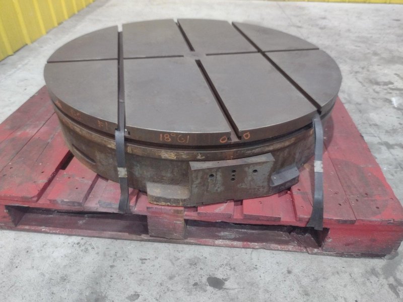 37&quot; ROUND TROYKE T-SLOTTED MANUAL POSITIONING ROTARY TABLE: STOCK #22457