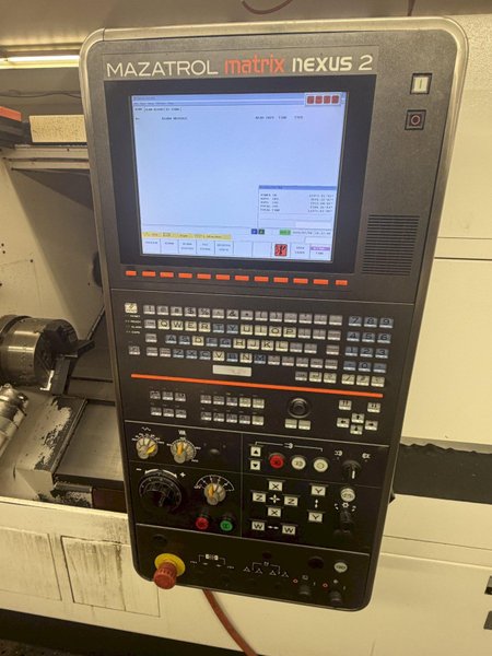 2014 MAZAK QUICK TURN NEXUS 250MSY-II CNC TURNING CENTER, MAZATROL MATRIX NEXUS 2 CONTROL, TWIN SPINDLE, LIVE TOOLING, Y-AXIS, TOOL EYE, CHIP CONVEYOR