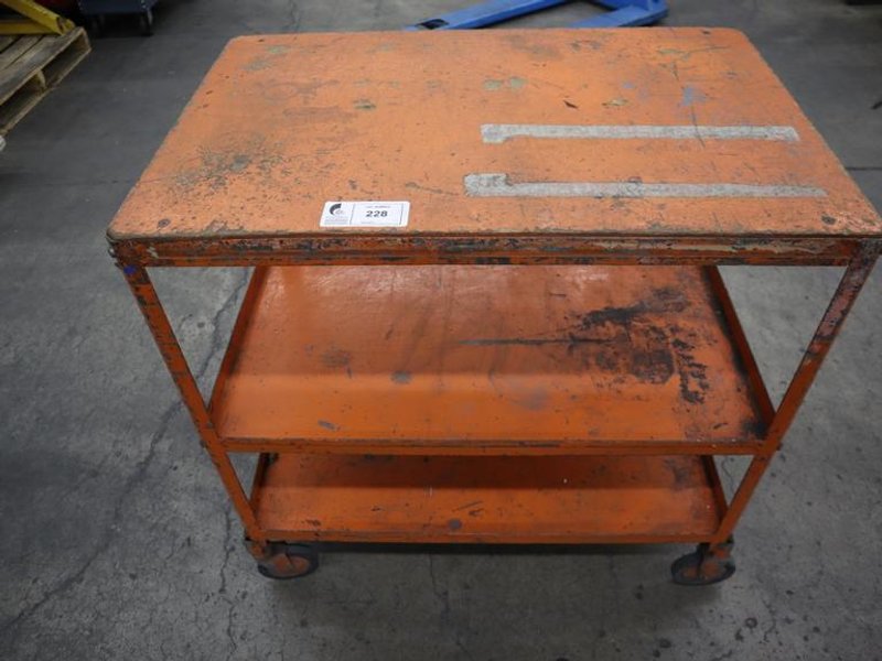 Metal Tool Cart, 3 Shelves- Auction Item