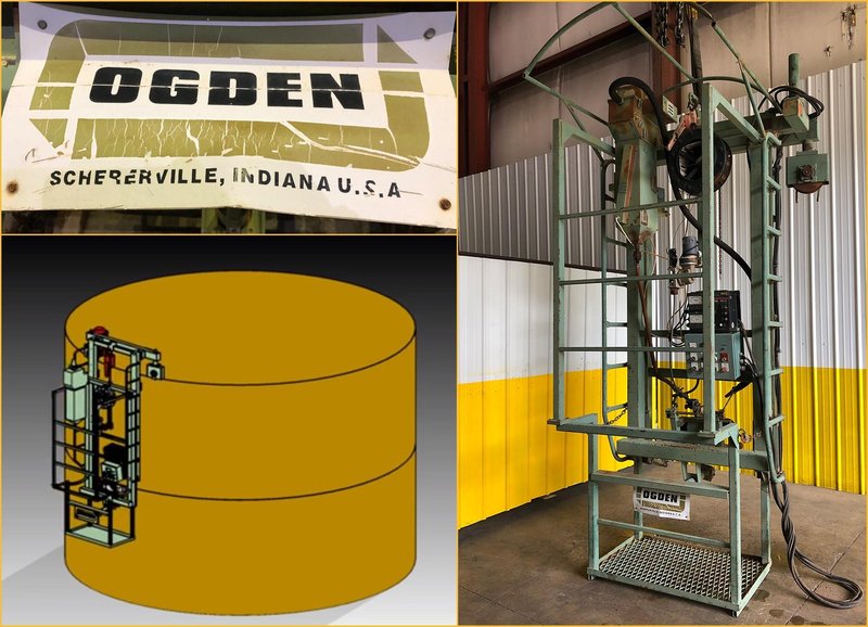 OGDEN AUTOMATIC HORIZONTAL TANK SEAM SUBMERGED ARC-WELDING MACHINE: STOCK #17134