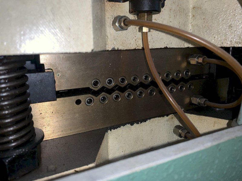 4.7&quot; X .040&quot; BRUDERER MODEL #12120B 19 ROLL PRECISION LEVELER &amp; DOUBLE END UNCOILER: STOCK 13024