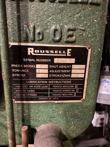 Rousselle Model 0E Press
