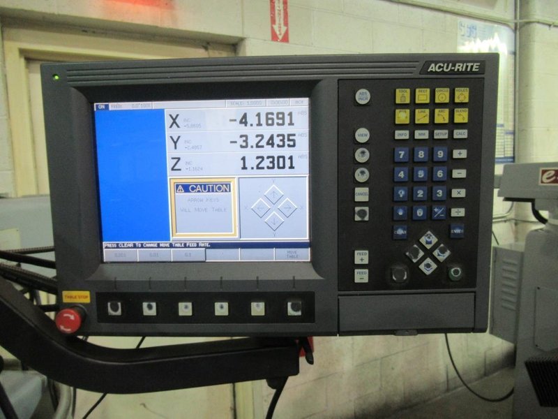 Lagun FTV-2 CNC Vertical Knee Mill with Acu-Rite Millpower 2 2-Axis CNC Control, Power Draw Bar- Auction Item