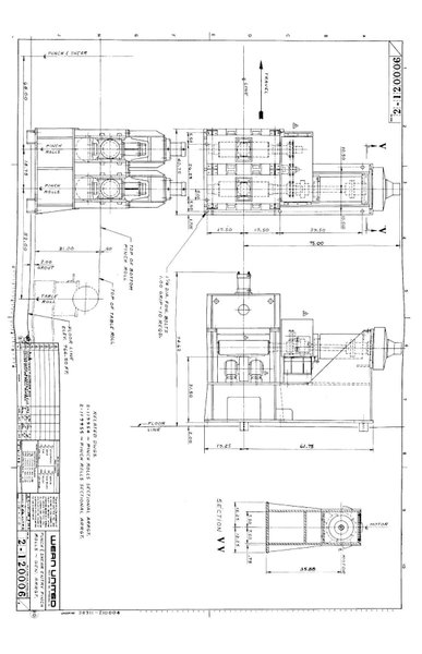 1500 TON AMD 4-POST HYDRAULIC PRESS &amp; FEED SYSTEM: STOCK #16721