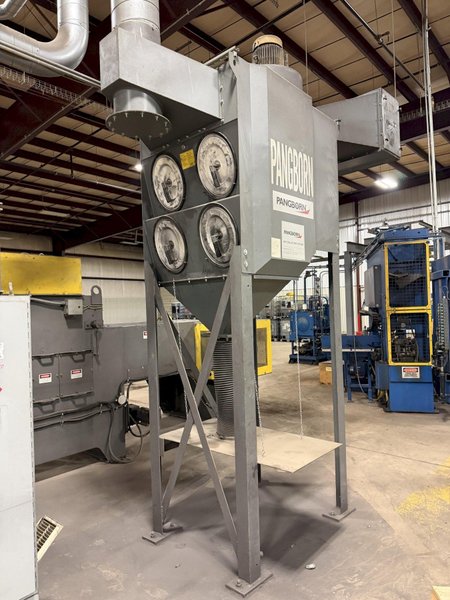 PANGBORN ES-1845 SCREW TYPE AXILE/SHAFT 25 HP SHOT BLAST MACHINE. STOCK # 0223926