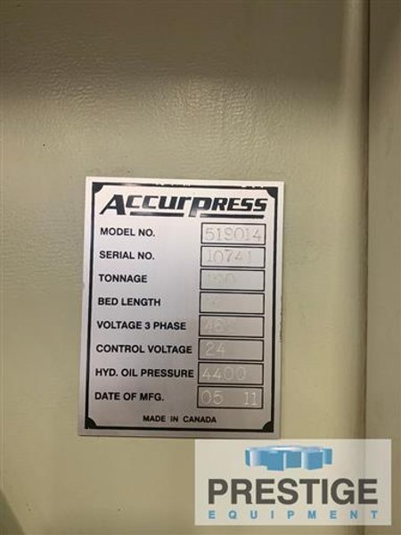 Accurpress 190 Ton x 14&#039; Accell CNC Hydraulic Press Brake