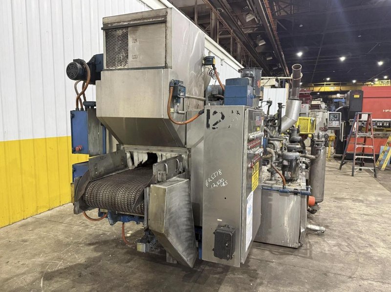 24" WIDE BELT CAE RANSOHOFF 4-STAGE STAINLESS STEEL BELT CONVEYOR PARTS WASHER &amp; RUST INHIBITOR. STOCK # 0545226