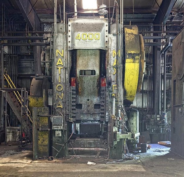 4000 TON NATIONAL MAXIPRESS FORGING PRESS. STOCK # 0758826