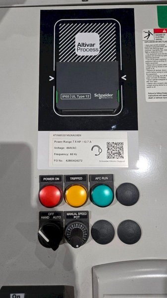 SCHNEIDER ELECTRIC ATV660U55T4N2AAWABN VFD 7.5HP 12.7AMP USED