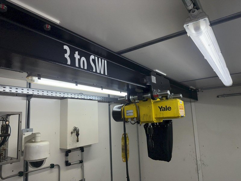 10,000 PSI x 40' RESATO CONTAINERIZED HIGH PRESSURE TEST BAY W/ 3 TON YALE HOIST SYSTEM, NEW 2015: YOBRO #25867
