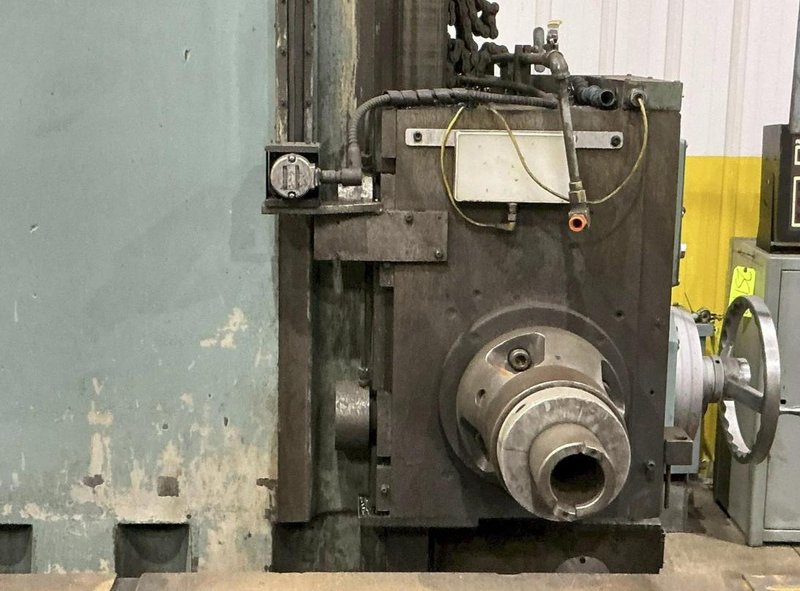 4" NOMURA B-100WP TABLE-TYPE HORIZONTAL BORING MILL 50 TAPER 96" TRAVEL. STOCK # 0543926