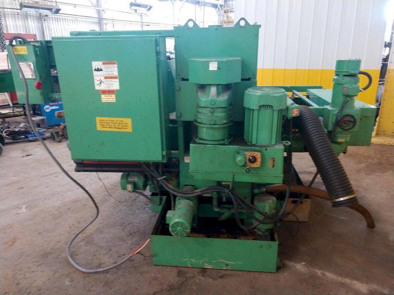 36&quot; AEM MODEL CS360 SINGLE HEAD MULTI-DIRECTIONAL BELT GRINDER DEBURRING FINISHER: STOCK 11089