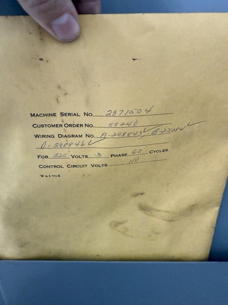 1A WARNER &amp; SWASEY M–3400 SADDLE-TYPE TURRET LATHE W/ TOOLING. STOCK # 0550225