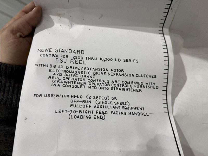 10,000 LBS X 24" X .105" ROWE ENTRY SERVO FEED LINE, COIL CAR, REEL, STRAIGHTENER, INDRAMAT SERVO FEED: YOBRO #24518