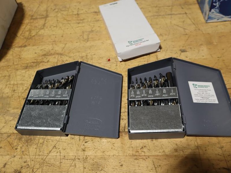Huot 1/16-1/2" by 1/32nds Drill Indexes with Drills, (2) Sets New In Packages- Auction Item