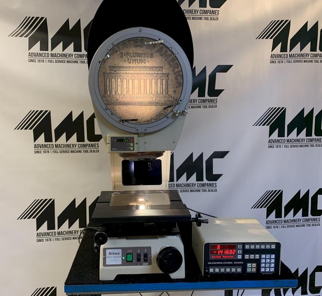 12" NIKON Model V-12BD Bench Top Vertical Beam Optical Comparator.