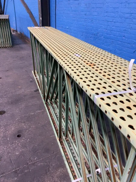 42" x 144" PALLET RACKING UPRIGHTS   -  TEAR DROP