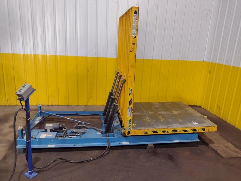 5,000 LBS X48"X 48" MAX MODEL #LPTT-UP-50-90 HYDRAULIC TILT UPENDER 90 DEGREE FLIP TABLE: YOBRO #25891