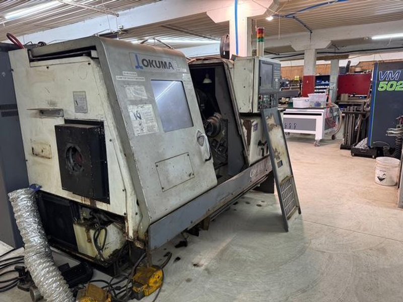 Okuma Captain L370MW CNC Lathe, 2006 – Tail Stock, Live Tooling
