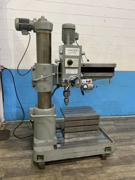 8" X 36" LINCOLN MODEL 820A RADIAL ARM DRILL: STOCK #80957