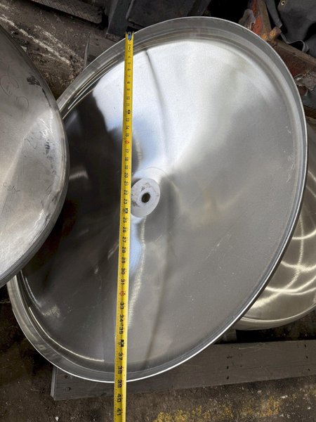 STAINLESS STEEL FLANGED TANK HEADS: STOCK #23191