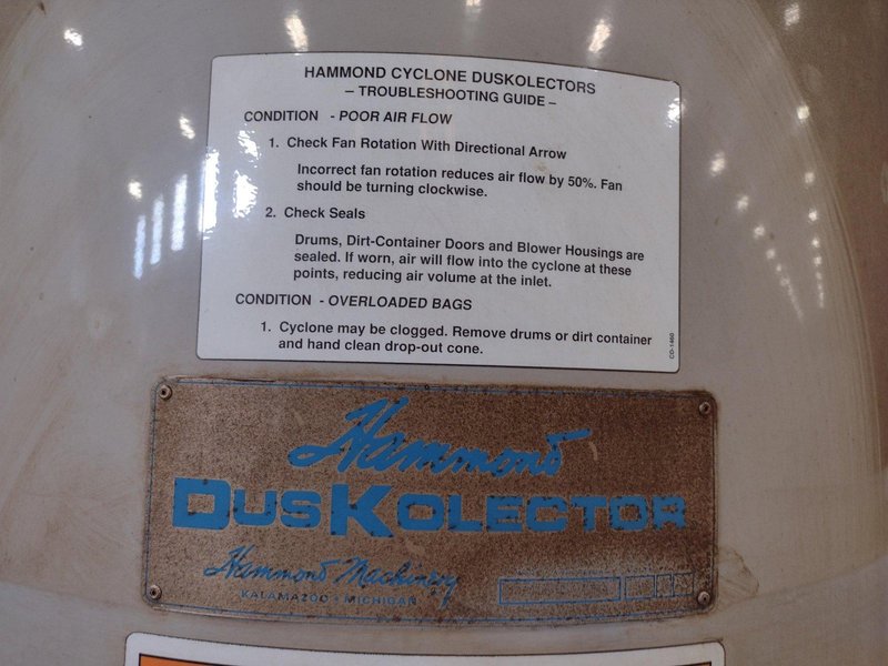 42" X 50 HP TIMESAVER MODEL #343-1SG  SLAG GRINDER BELT SANDER WITH HAMMOND DUST COLLECTOR: STOCK #17009