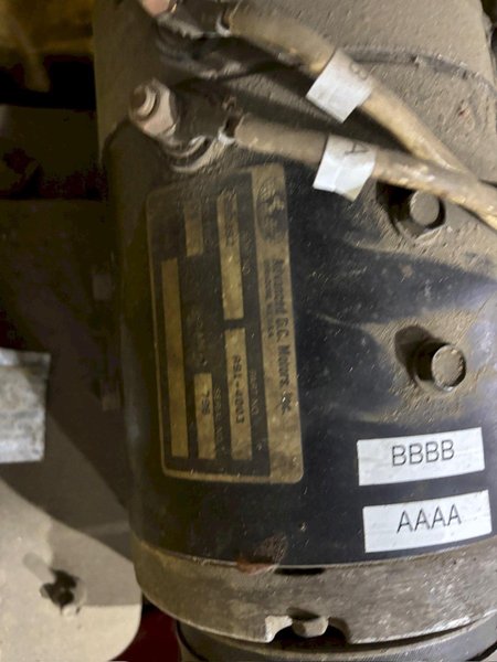 36 VOLT CUSHMAN MODEL #898361 STOCK CHASER/TUGGER CART: YOBRO #24662