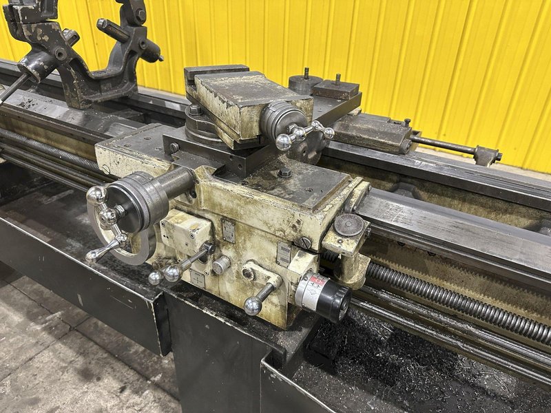 19" X 144" LEBLOND MAKINO MODEL #15E REGAL ENGINE LATHE W/ METRIC 3" HOLE: STOCK #22816