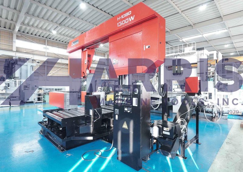 Used, Amada Model H-1080 Horizontal Bandsaw, 39" x 51" capacity