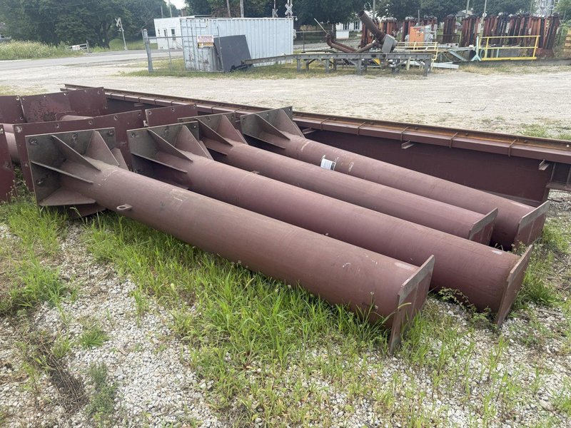 10 TON x 360 FT LONG FREE-STANDING CRANE RUNWAY SYSTEM: RAIL, I-BEAMS, AND UPRIGHTS: YOBRO 25872
