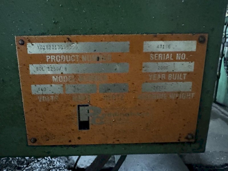 PEDDINGHAUS BDL-1250/9 DRILL LINE WITH GERNETTI ROBERTO SAW. STOCK # 1213525