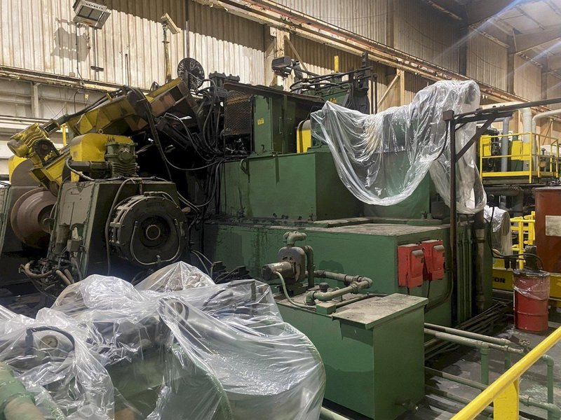 72” x .500” PRO-ECO HEAVY GAUGE ENTRY UNIT W/ HOLD-DOWN ROLL, PEELER, PINCH ROLLS &amp; FIVE ROLL FLATTENER