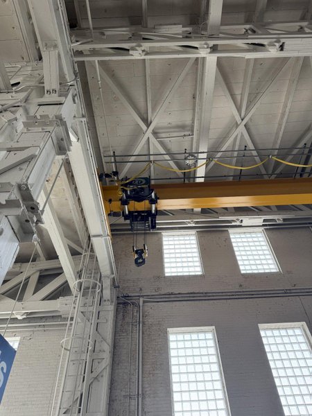 10 TON X 49' SPAN KONE SINGLE GIRDER OVERHEAD BRIDGE CRANE. STOCK # 0757326