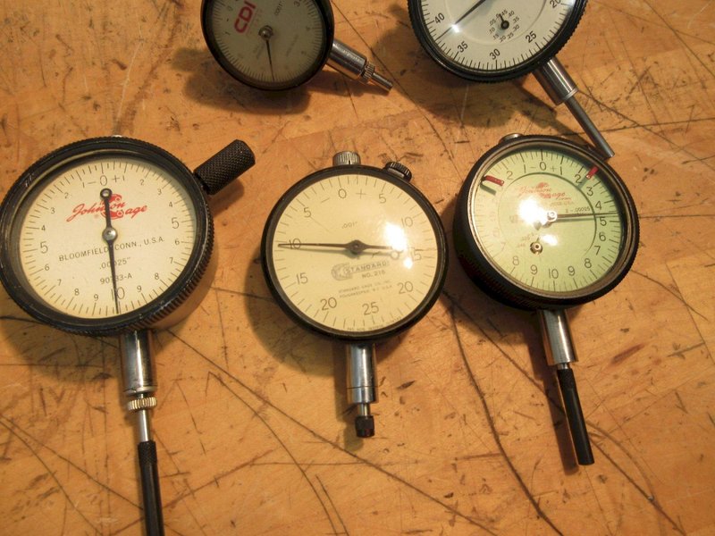 Travel Indicators 1/8"-1" Johnson, Starrett, CDI- Auction Item