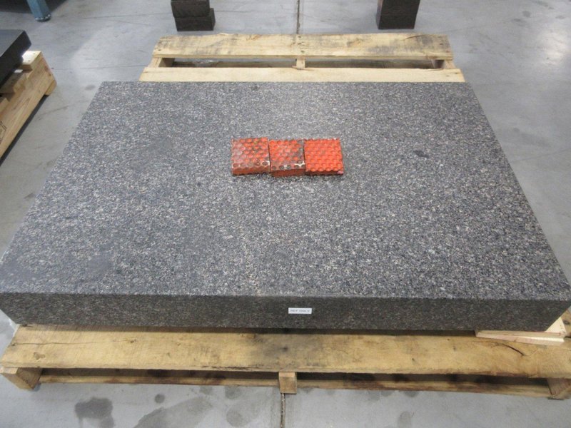 Tru-Stone Corp. Gray Granite Surface Plate Grade B with Steel Stand- Auction Item