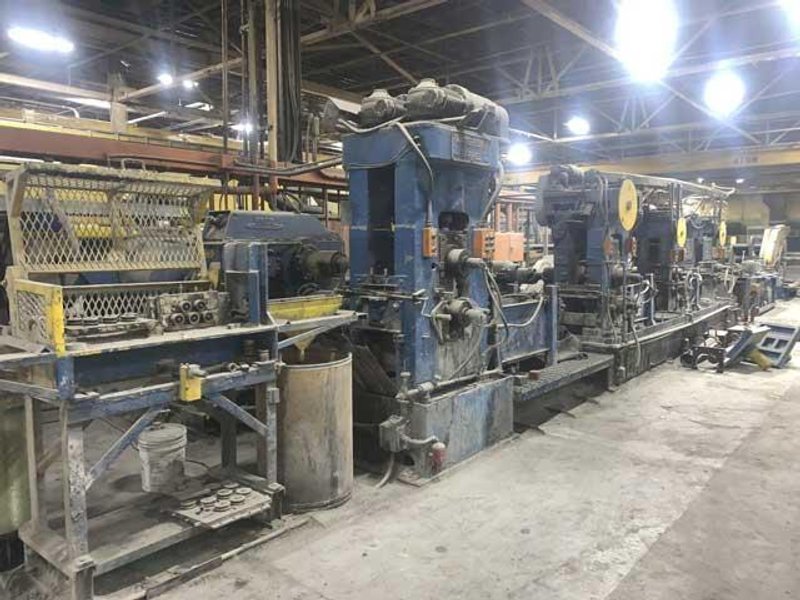 4 STAND TANDEM FENN/WATERBURY FARREL WIRE FLATTENING LINE (13838)
