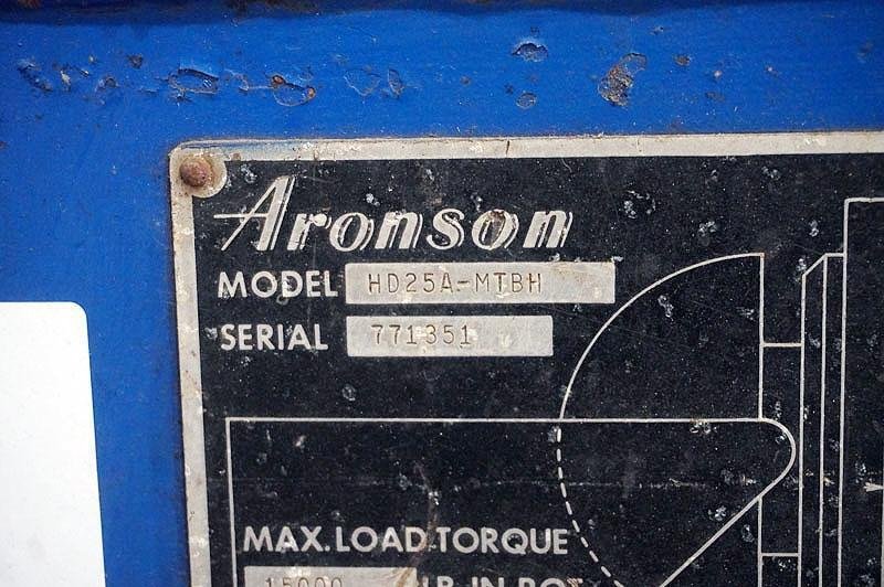2500 LBS ARONSON HD25A TILTING ROTARY WELDING POSITIONER:STOCK #17945
