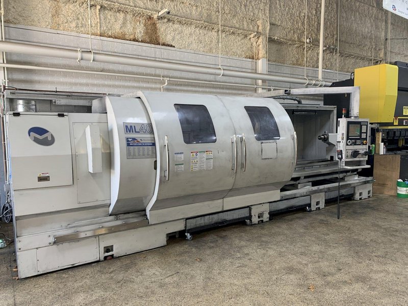 Milltronics ML40/160 Big Bore CNC Flat Bed Engine Lathe, S/N 11251, New 2010.