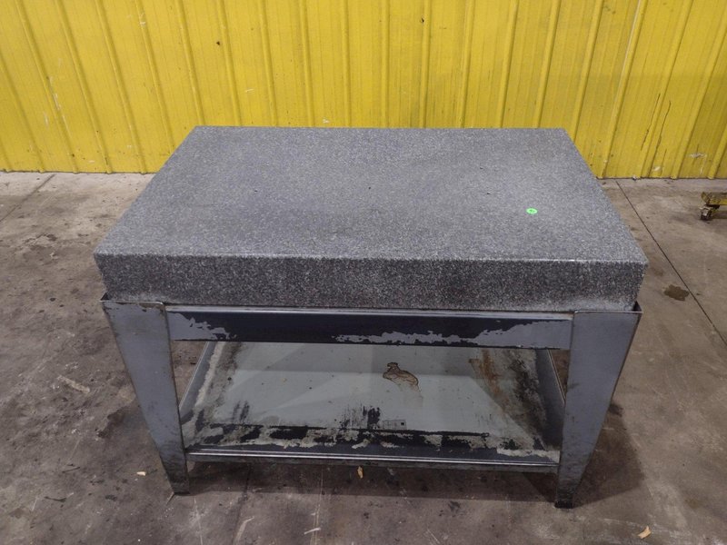 48" X 30" X 6" BLACK PLATCO GRANITE SURFACE PLATE TABLE : YOBRO 25960