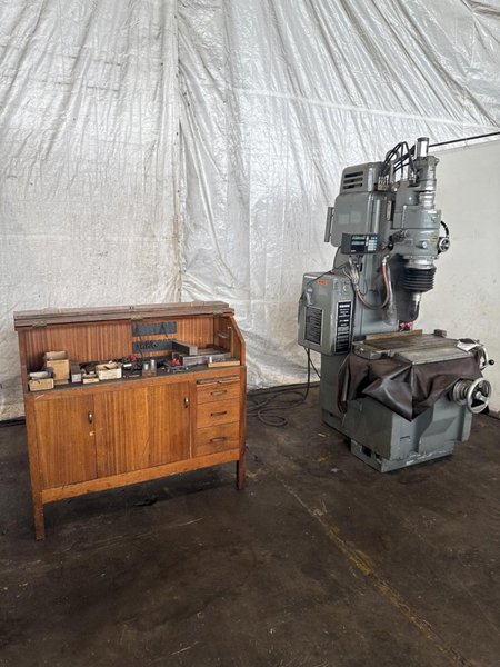 MOORE NO. G18 JIG GRINDER W/ CABINET OF TO0LING. STOCK # 0774725