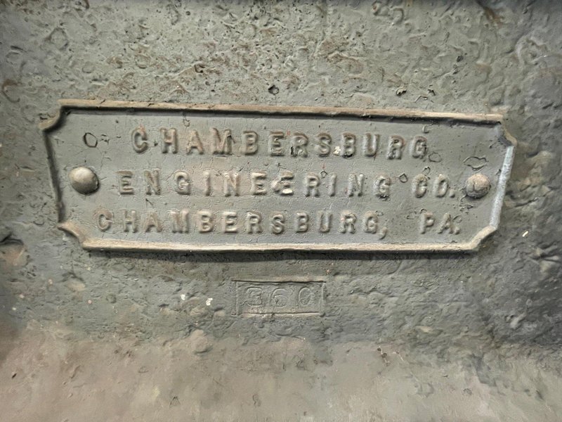 250 TON CHAMBERSBURG WHEEL PRESS: STOCK #57698