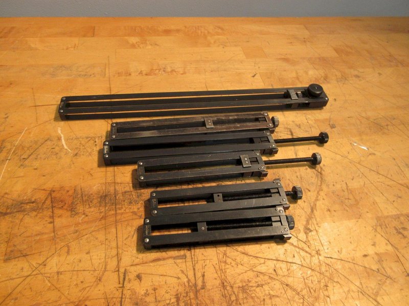 Webber Gage Block Vices 4.5"(3) 7" (2) 12"(1)- Auction Item