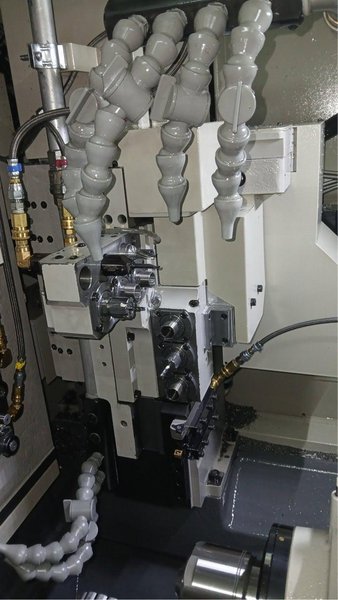 Nomura NN 32YB3, CNC Swiss Screw Machine, 2022 – LNS Alpha 538 Bar Feeder,  TRI-MIST 850 G2 Mist Collector, High Pressure Coolant, LOW HOURS