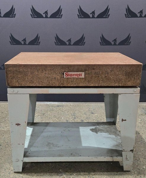 STARRETT 913542 GRANITE SURFACE PLATE USED