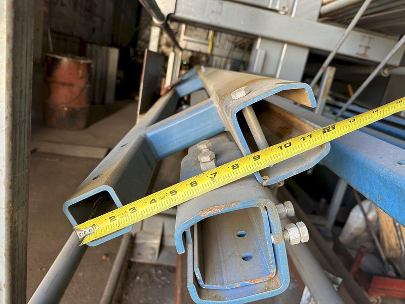 1000 LBS X 13' x 36' GORBEL OVERHEAD CRANE SYSTEM, WITH RUNWAY RAILS &amp; PNEUMATIC BUDGET HOIST: STOCK #19685