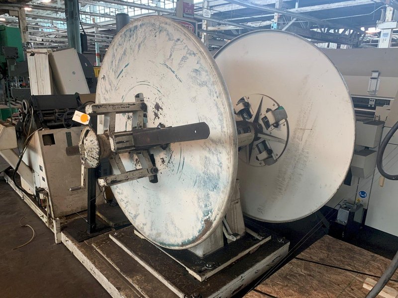 LITTELL Pull Off Double End Coil Reel Uncoiler 4,000 Lb x 12&quot; Wide