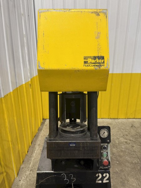 1.25" PARKER SUPER-KRIMP HYDRAULIC HOSE CRIMPER &amp; CRIMP DIES, WITH ENERPAC HYDRAULIC UNIT: YOBRO #25556