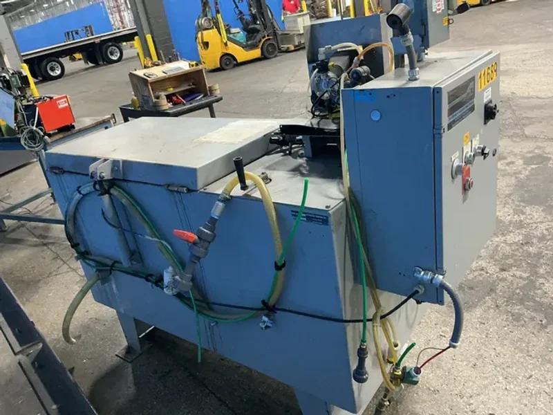 AUTOMATED FINISHING INC. 3 HP / THREE 11.5”X11” TANKS VIBRATORY FINISHER  -  12V5