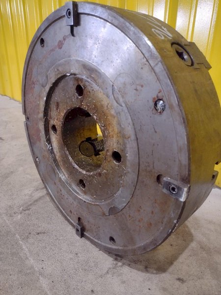 18” DIAMETER 4-JAW LATHE CHUCK, 5&quot; CENTER HOLE: STOCK #21776